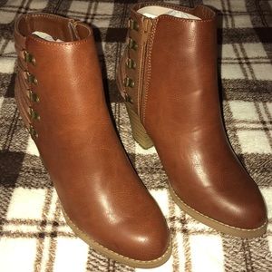 Brown booties